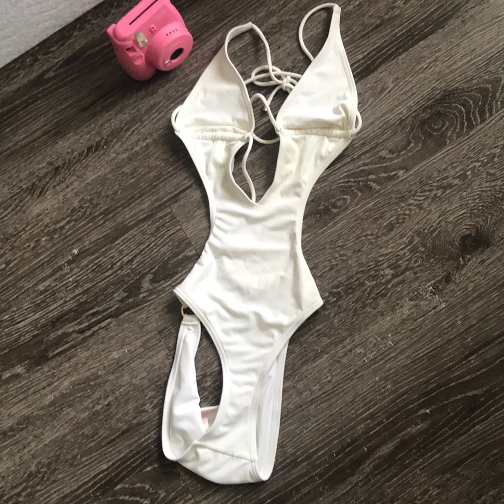 Victoria’s secret white swimsuit